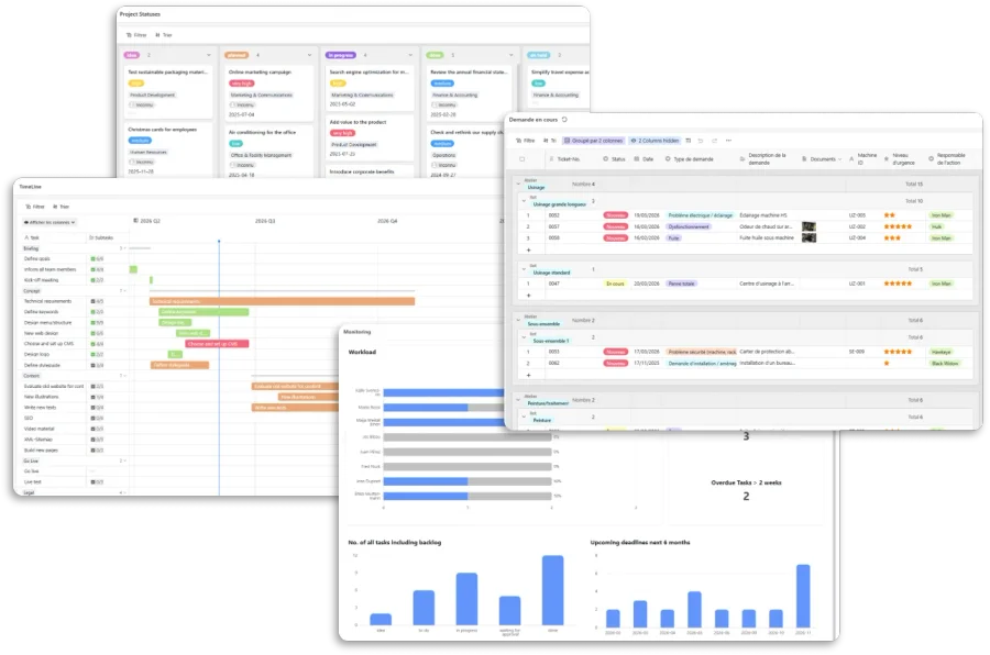 Exemple d'application métier D'vision — interface SéaTable